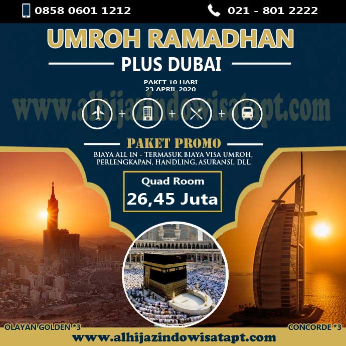 Umroh Ramadhan Plus Dubai Promo
